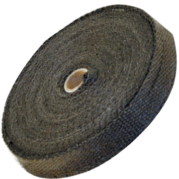 Black color fiberglass exhaust wrap