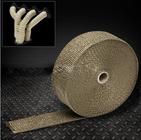 Titantium exhaust wrap